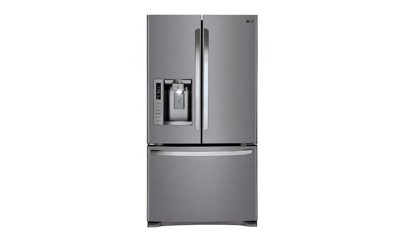 LG 613L French Door Fridge with Ice & Water Dispenser, GF-L613PL