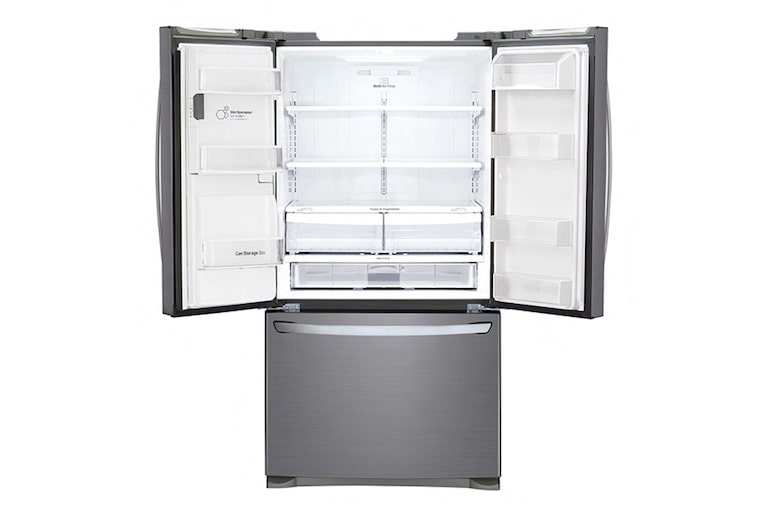LG 613L French Door Fridge with Ice & Water Dispenser, GF-L613PL