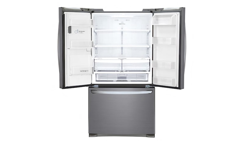 LG 613L French Door Fridge with Ice & Water Dispenser, GF-L613PL