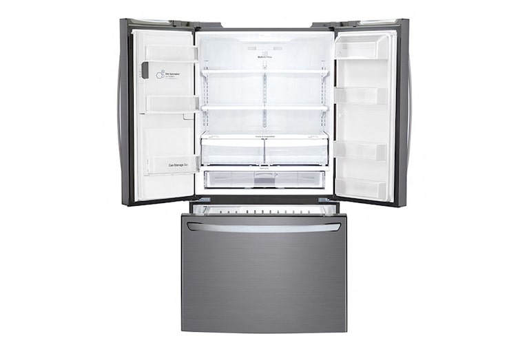 LG 613L French Door Fridge with Ice & Water Dispenser, GF-L613PL