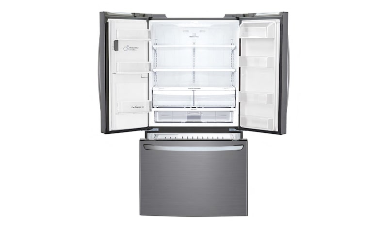LG 613L French Door Fridge with Ice & Water Dispenser, GF-L613PL
