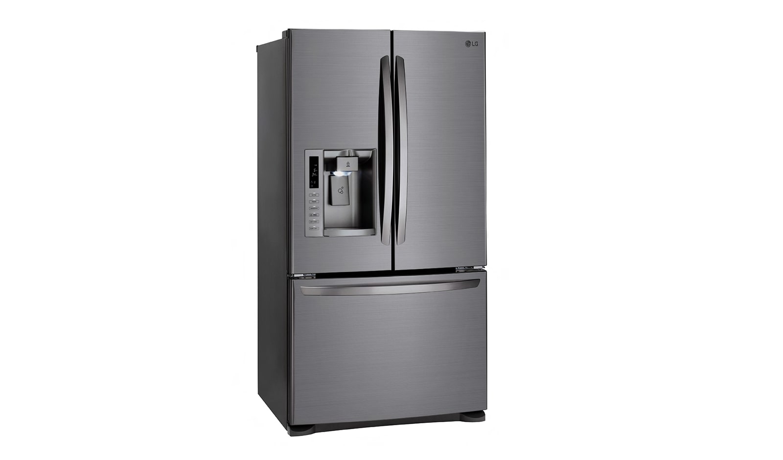 LG 613L French Door Fridge with Ice & Water Dispenser, GF-L613PL