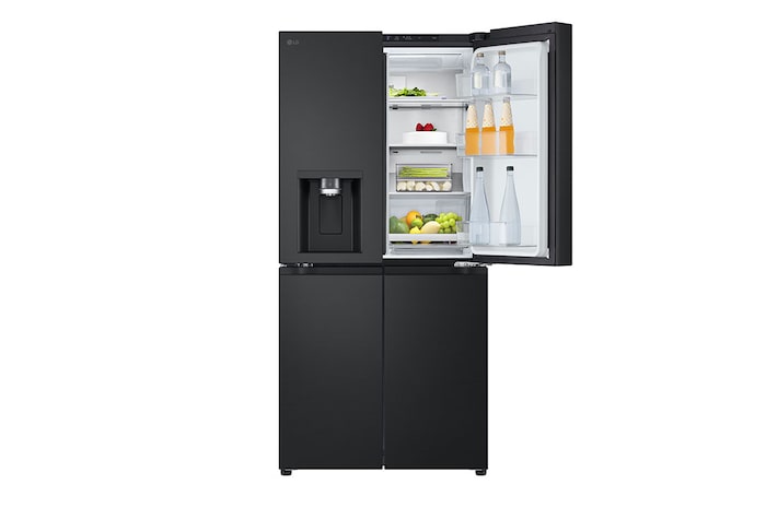 LG 506L Slim French Door Fridge - Non-Plumbed, GF-LN500MBL
