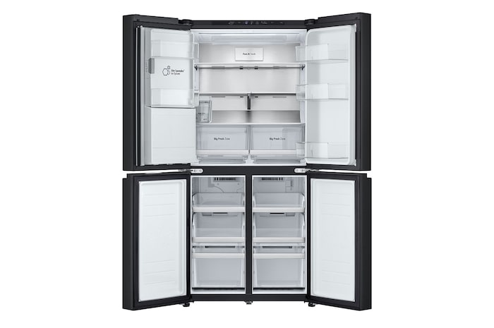LG 506L Slim French Door Fridge - Non-Plumbed, GF-LN500MBL
