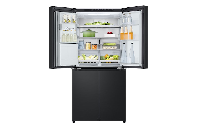 LG 506L Slim French Door Fridge - Non-Plumbed, GF-LN500MBL
