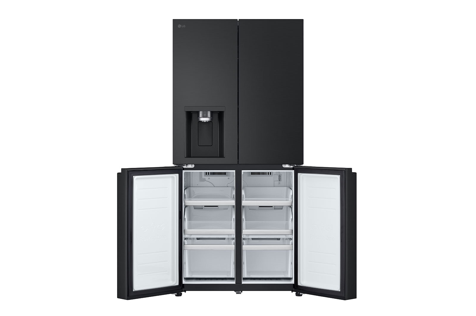 LG 506L Slim French Door Fridge - Non-Plumbed, GF-LN500MBL
