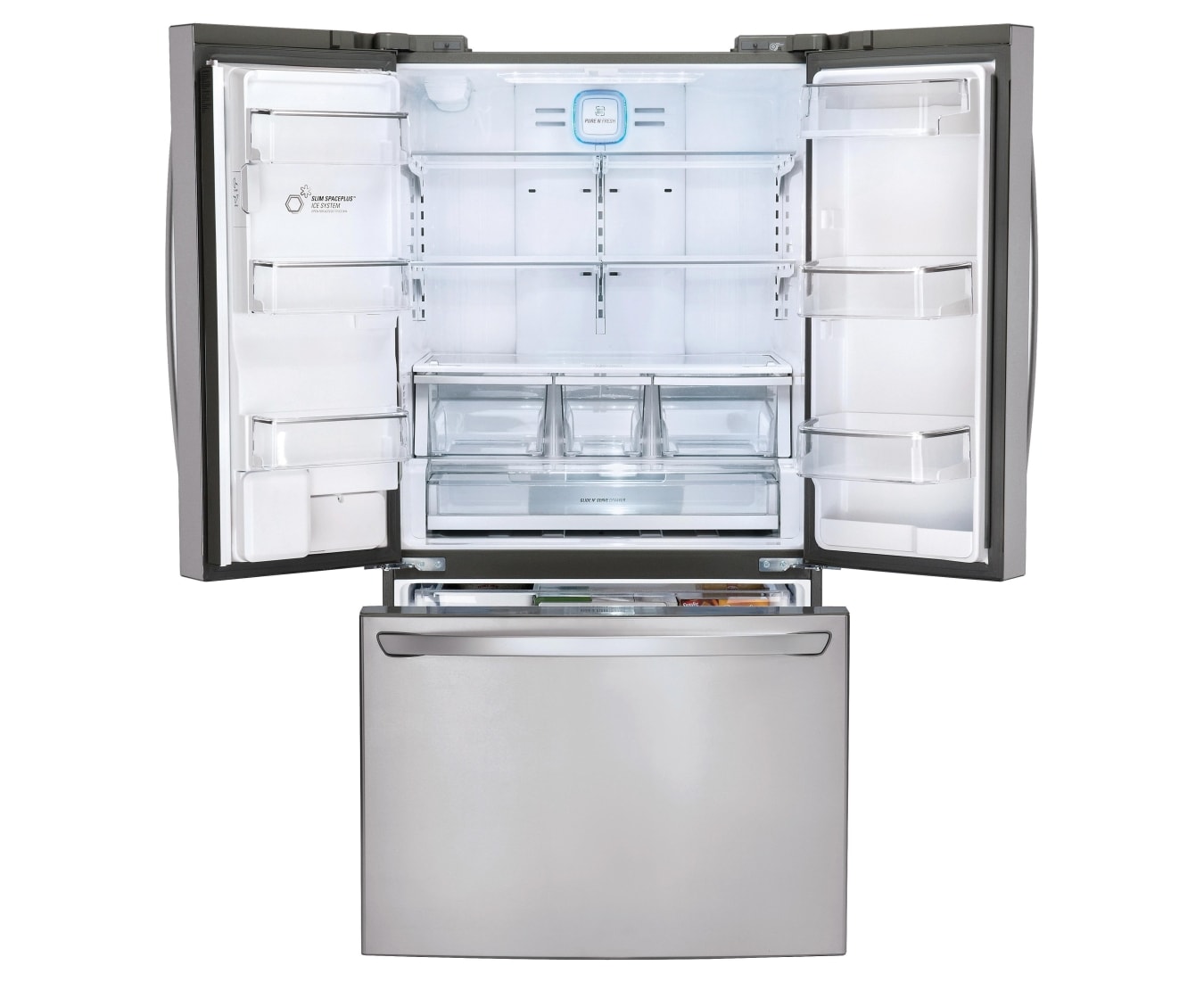 LG 730L French Door Refrigerator with Slim In-Door Ice Maker, GF-SL730SL
