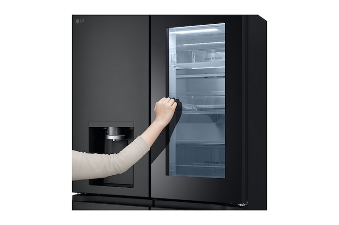 LG 508L Slim French Door Fridge with InstaViewᵀᴹ, GF-V500MBLC