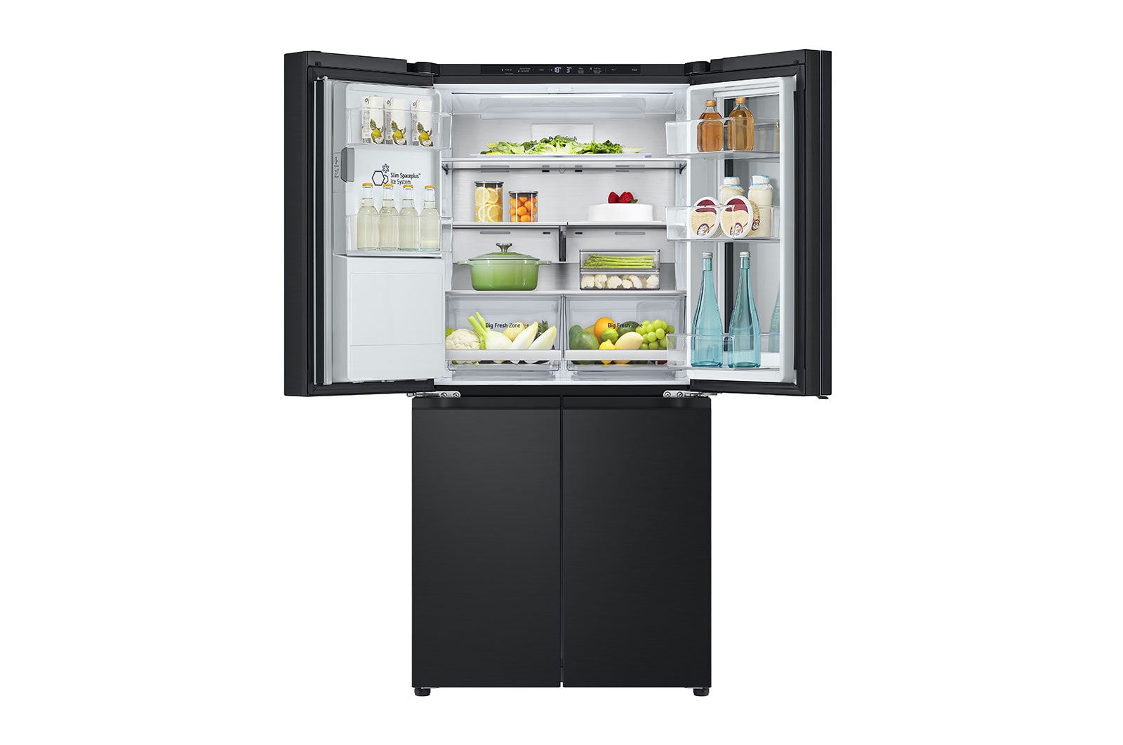 LG 508L Slim French Door Fridge with InstaView®, GF-V500MBLC