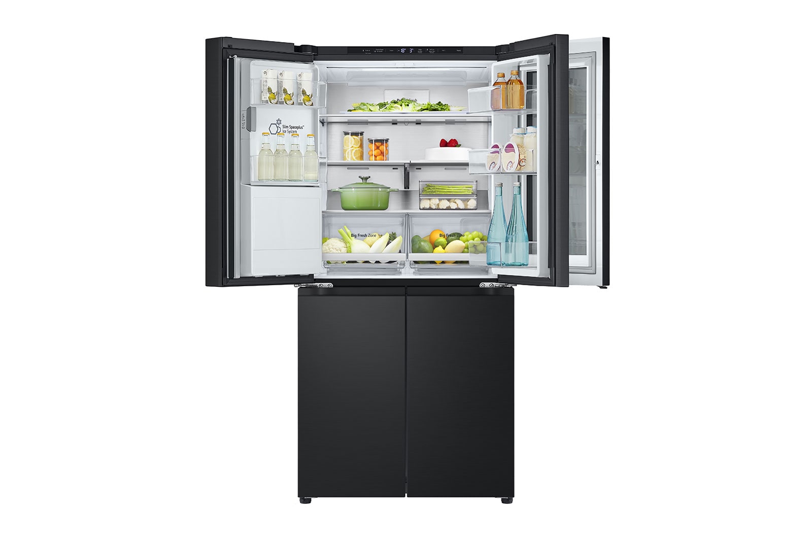 LG 508L Slim French Door Fridge with InstaView®, GF-V500MBLC