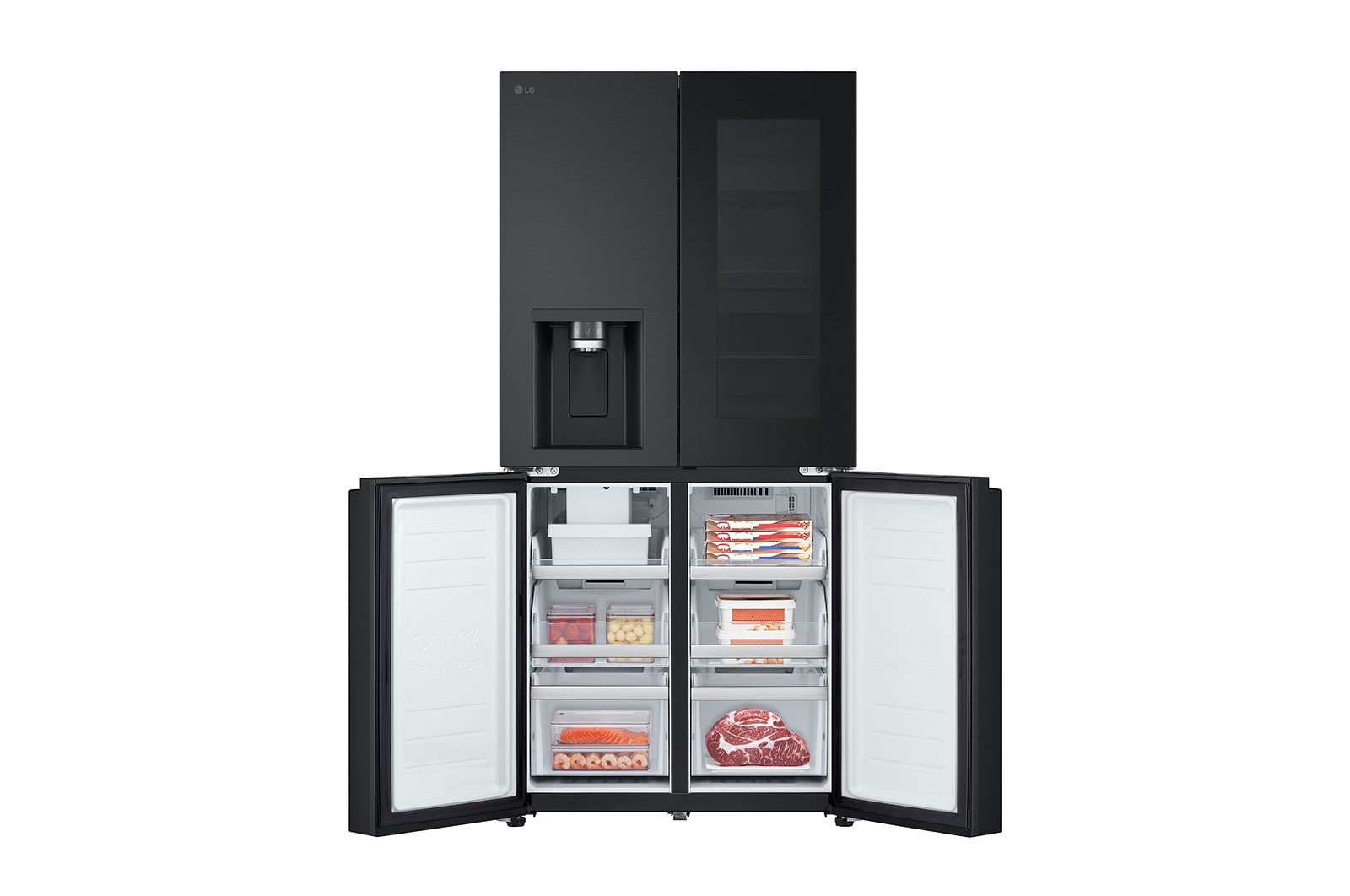 LG 508L Slim French Door Fridge with InstaView®, GF-V500MBLC