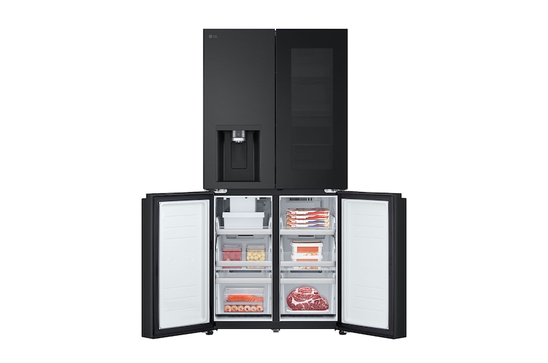 LG 508L Slim French Door Fridge with InstaViewᵀᴹ, GF-V500MBLC