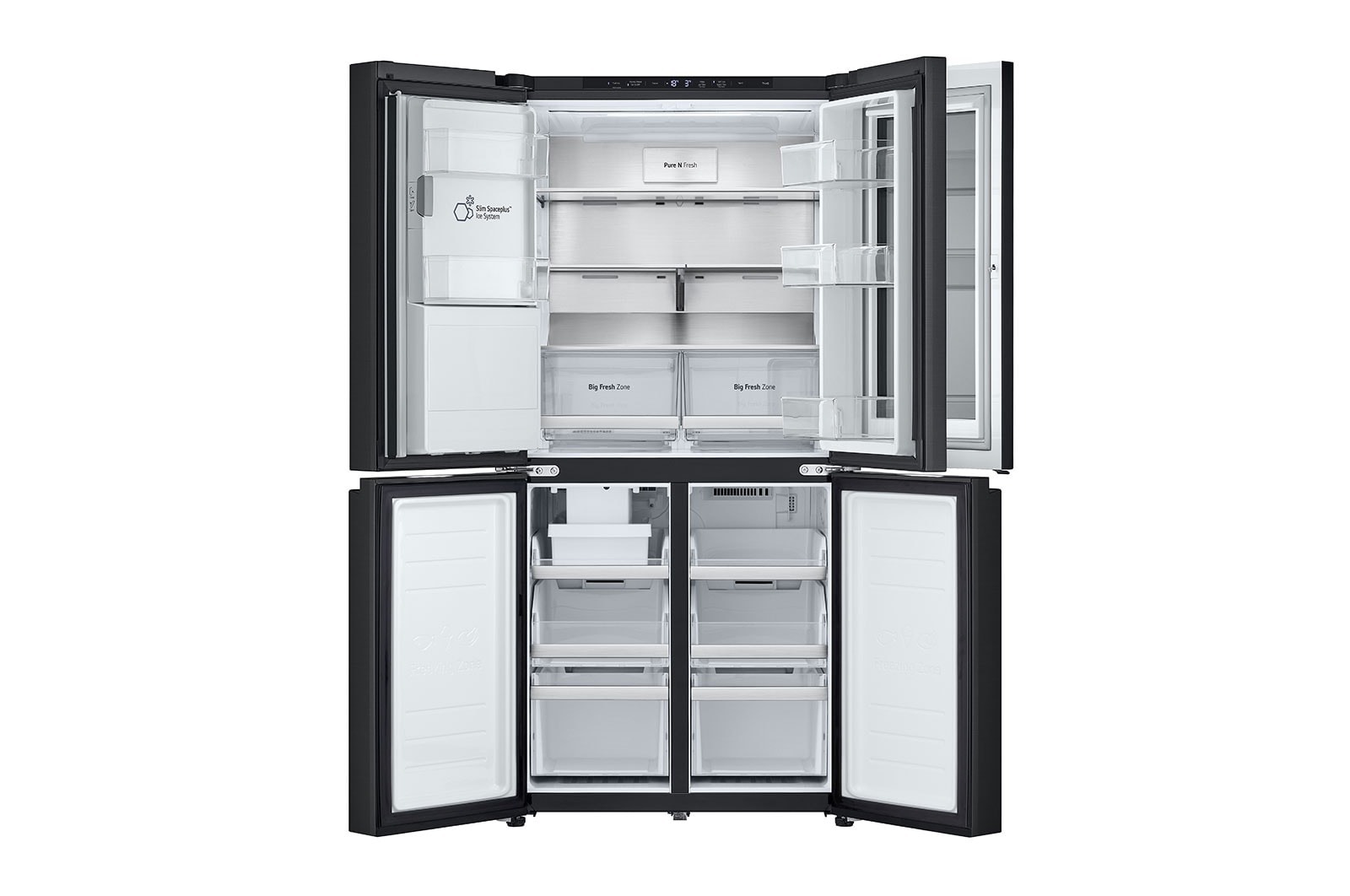 LG 508L Slim French Door Fridge with InstaView®, GF-V500MBLC