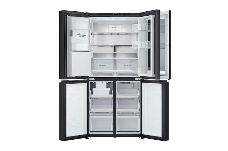 LG 508L Slim French Door Fridge with InstaViewᵀᴹ, GF-V500MBLC