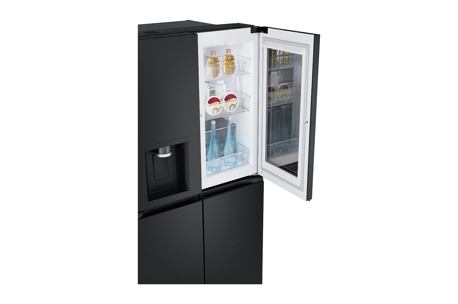 LG 508L Slim French Door Fridge with InstaView®, GF-V500MBLC