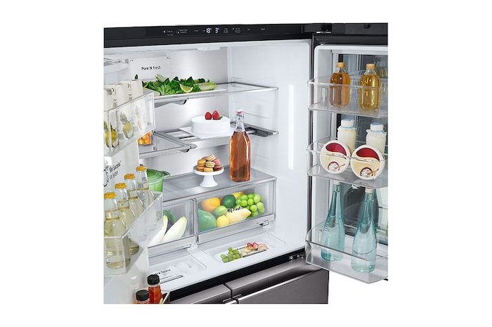 LG 642L French Door Fridge with InstaView®, GF-V700BSLC