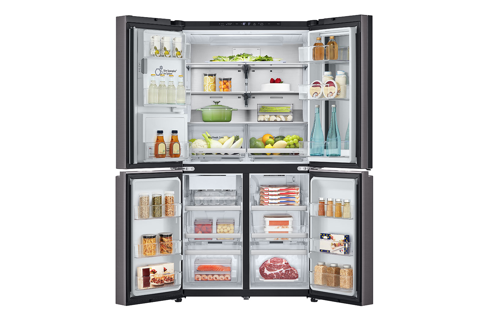 LG 642L French Door Fridge with InstaView®, GF-V700BSLC