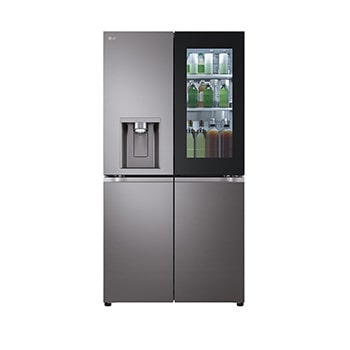 Front view of 642L French Door Fridge with InstaView™ GF-V700BSLC