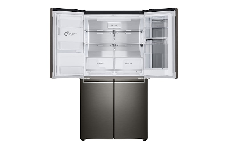 LG 637L French Door Fridge, with InstaView Door-In-Door®, in Black Stainless Finish, GF-V706BSL