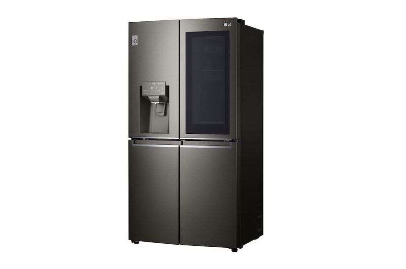 LG 637L French Door Fridge, with InstaView Door-In-Door®, in Black Stainless Finish, GF-V706BSL