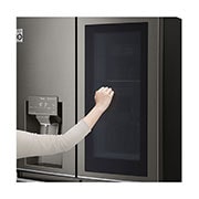 LG 637L French Door Fridge, with InstaView Door-In-Door®, in Black Stainless Finish, GF-V706BSL