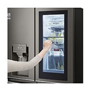 LG 637L French Door Fridge, with InstaView Door-In-Door®, in Black Stainless Finish, GF-V706BSL
