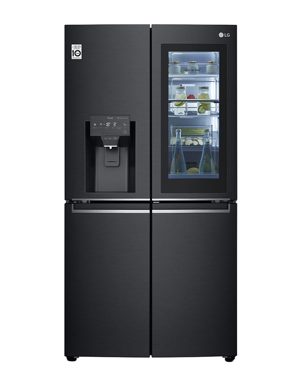 637L French Door Fridge, with InstaView Door-In-Door®, in Matte Black ...