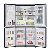 LG 637L French Door Fridge, with InstaView Door-In-Door®, in Matte Black finish, GF-V706MBL