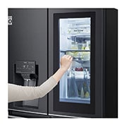 LG 637L French Door Fridge, with InstaView Door-In-Door®, in Matte Black finish, GF-V706MBL