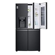 LG 637L French Door Fridge, with InstaView Door-In-Door®, in Matte Black finish, GF-V706MBL