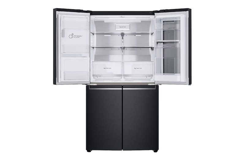 LG 637L French Door Fridge, with InstaView Door-In-Door®, in Matte Black finish, GF-V706MBL