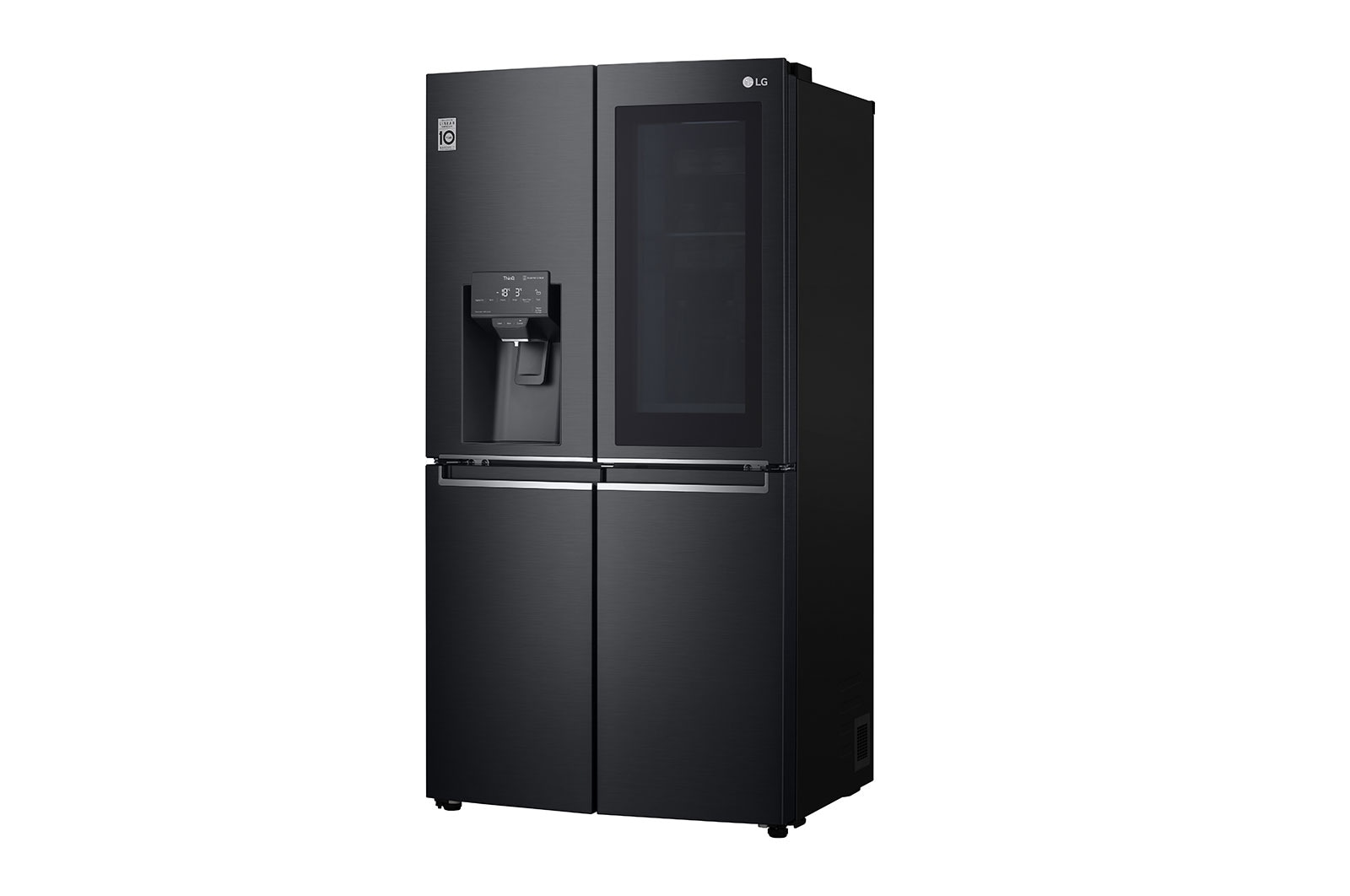 LG 637L French Door Fridge, with InstaView Door-In-Door®, in Matte Black finish, GF-V706MBL