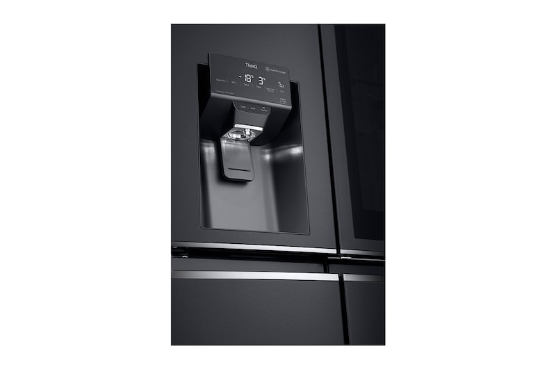 LG 637L French Door Fridge, with InstaView Door-In-Door®, in Matte Black finish, GF-V706MBL
