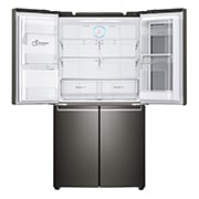 LG 708L French Door Fridge, with InstaView Door-in-Door®, in Black Stainless Steel, GF-V708BSL