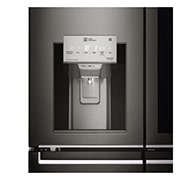 LG 708L French Door Fridge, with InstaView Door-in-Door®, in Black Stainless Steel, GF-V708BSL