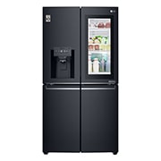 LG 708L French Door Fridge, with InstaView Door-in-Door®, in Matte Black Stainless Steel, GF-V708MBSL