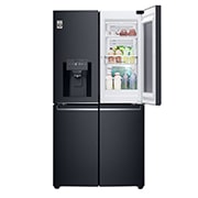 LG 708L French Door Fridge, with InstaView Door-in-Door®, in Matte Black Stainless Steel, GF-V708MBSL