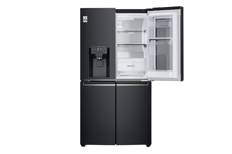 LG 852L French Door Fridge, with InstaView Door-In-Door®, in Matte Black finish, GF-V910MBL