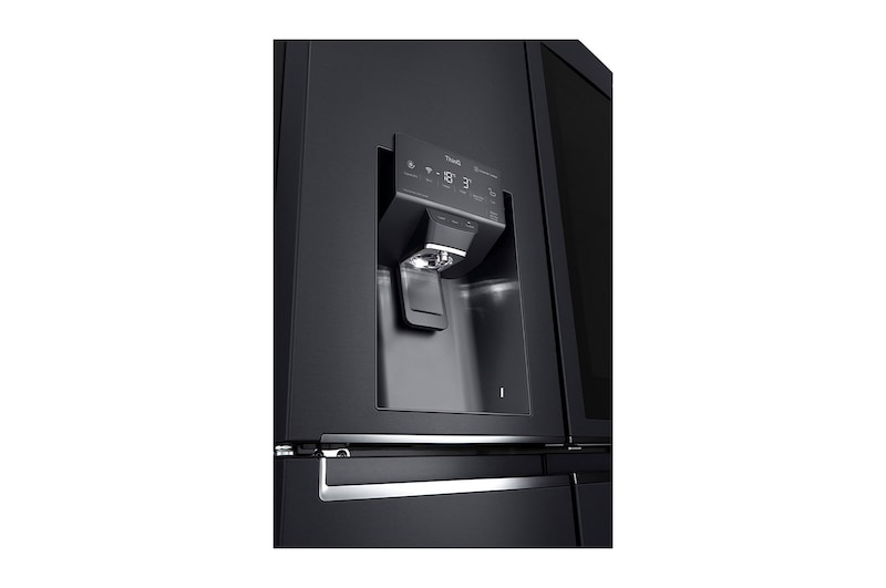 LG 847L French Door Fridge in Matte Black Finish, GF-V910MBLC