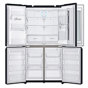 LG 910L French Door Fridge, with InstaView Door-in-Door®, in Matte Black Stainless Steel, GF-V910MBSL