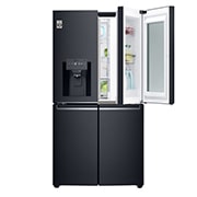 LG 910L French Door Fridge, with InstaView Door-in-Door®, in Matte Black Stainless Steel, GF-V910MBSL