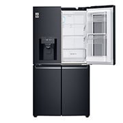 LG 910L French Door Fridge, with InstaView Door-in-Door®, in Matte Black Stainless Steel, GF-V910MBSL