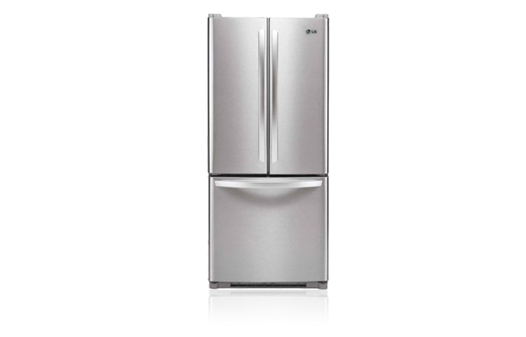 Front view of 591L 3 Door Stainless Steel French Door Fridge GM-B208SS