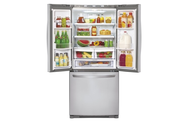 LG 583L 3 Door Stainless Steel French Door fridge, GM-B208ST
