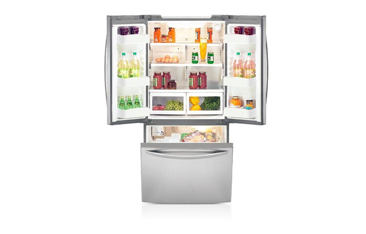 LG 682L 3 Door French Door Fridge with Auto Ice Maker & Water Dispenser, GM-F238SS