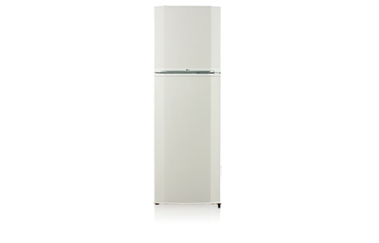 Front view of 253L White Top Mount Fridge with Moisture Balance Crisper™ GN-253VW