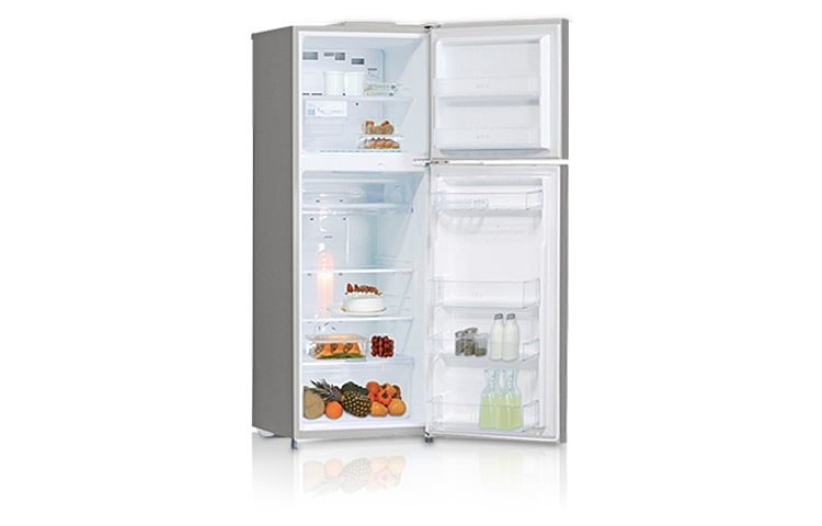 LG 346L Iluminar Finish Top Mount Fridge with with Internal Electronic Control, GN-346FS