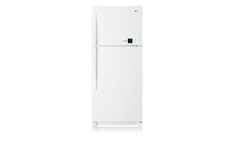 Front view of 466L White Top Mount Fridge with Icebeam Door Cooling GN-R466FW