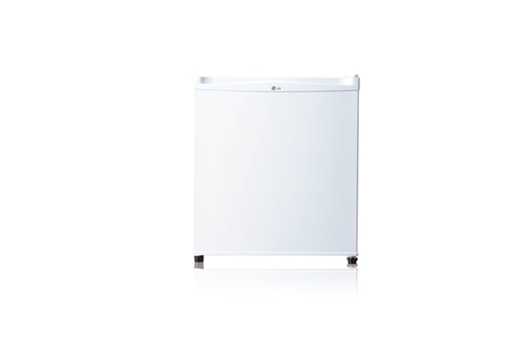 Front view of 48L White Rounded-edge Door Design Bar Fridge GR-051SW