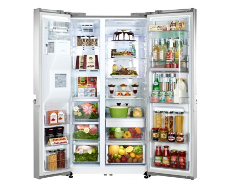 LG 661L Door-In-Door® Side by Side Refrigerator with Ice & Water Dispenser, GR-D257SL